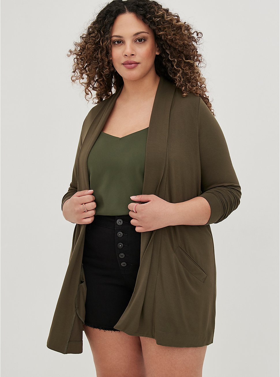 Tank Top And Cardigan For Apple Shape By torrid.com