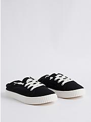 Plus Size Canvas Sneaker - Black (WW), BLACK, hi-res