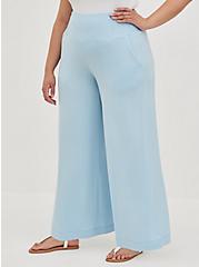 Plus Size High-Rise Pull-On Pant - Super Soft Aqua Blue, BLUE, alternate