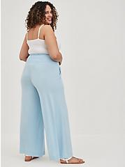 Plus Size High-Rise Pull-On Pant - Super Soft Aqua Blue, BLUE, alternate