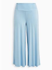 Plus Size High-Rise Pull-On Pant - Super Soft Aqua Blue, BLUE, hi-res