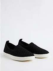 Stretch Knit Slip-On Sneaker (WW), BLACK, hi-res