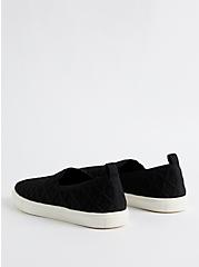 Plus Size Sneaker - Stretch Knit Black (WW), BLACK, alternate