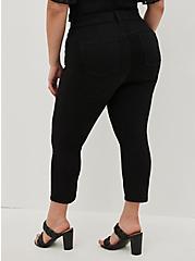 Plus Size Crop Bombshell Skinny Jean - Premium Stretch Black, DEEP BLACK, alternate
