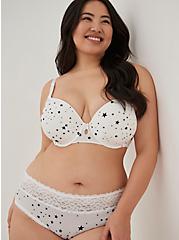 Lightly Lined T-Shirt Bra - Stars White with 360° Back Smoothing™, STAR CLUSTERS, alternate