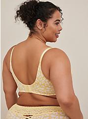 Plus Size Push-Up Wire-Free Bra - Microfiber Leopard Yellow with 360° Back Smoothing™, REAL DEAL LEO, alternate