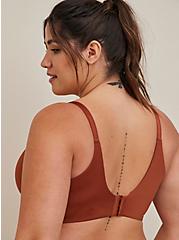 Plus Size True Tone Lightly Lined T-Shirt 360 Back Smoothing Bra - Microfiber Toffee, TOFFEE BROWN, alternate