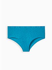Logo Cheeky Panty - 4-Way Stretch Lace Blue, ENAMEL BLUE, hi-res