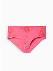 Cheeky Panty - Microfiber & Lace Pink, FANDANGO PINK PINK, hi-res