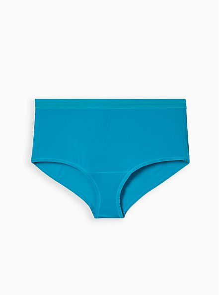 Plus Size Brief Panty - Second Skin Teal Blue, ENAMEL BLUE, hi-res