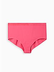 Cotton High-Rise Brief Seamed Panty, BEET ROOT, hi-res