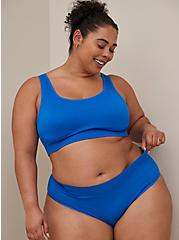 Plus Size Seamless Ribbed Mid-Rise Hipster Panty, NAUTICAL BLUE BLUE, hi-res