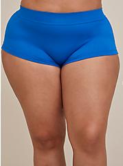 Plus Size Shorts - Seamless Rib Knit Blue, NAUTICAL BLUE: BLUE, alternate