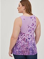 Plus Size Vintage Tee - Triblend Jersey Butterfly Lilac, OTHER PRINTS, alternate