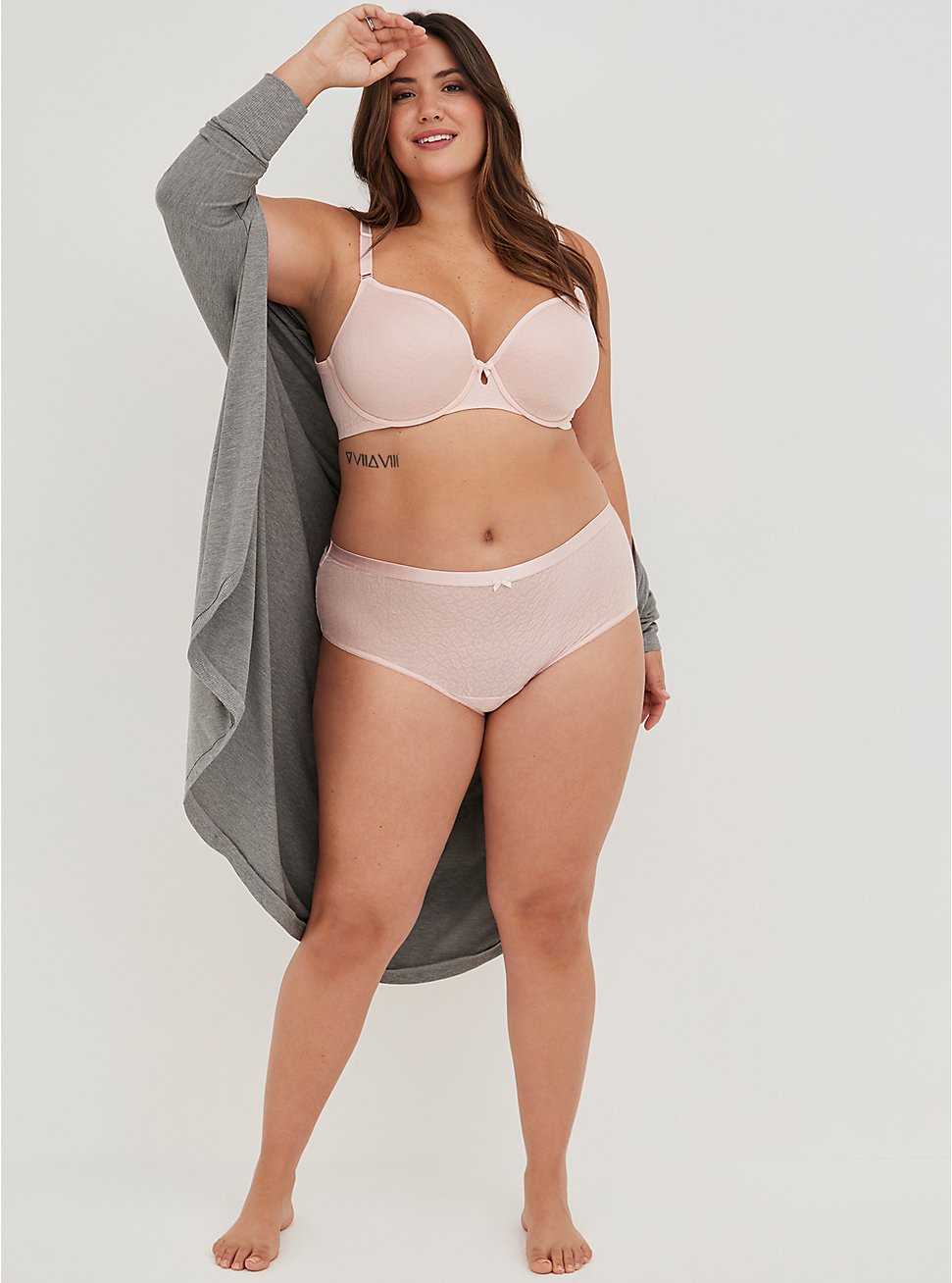 Plus Size Simply Spacer Lace Mid-Rise Cheeky Keyhole Panty, LOTUS, hi-res