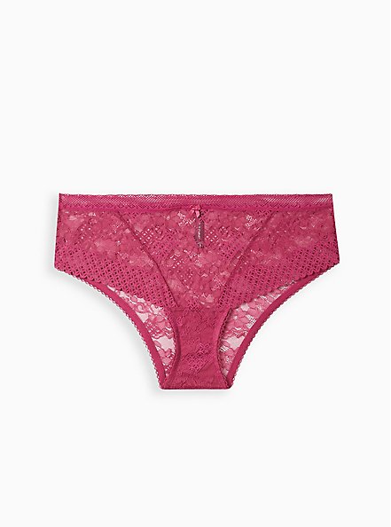 Hipster Panty - Lace Fuchsia, BOYSENBERRY, hi-res