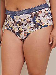 Plus Size Ruched Cheeky Panty - Floral, SUNSHINE FLORAL: NIGHTSHADOW, alternate
