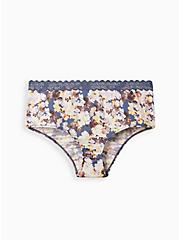 Ruched Cheeky Panty - Floral, SUNSHINE FLORAL: NIGHTSHADOW, hi-res