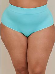 High-Rise Seamless Brief Panty - Ribbed blue, BLUE RADIANCE, alternate