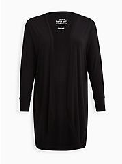 Plus Size Cocoon Kimono - Super Soft Black, BLACK, hi-res