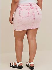Mini Skirt - Denim Pink Wash, PINK, alternate