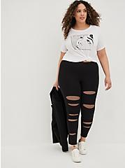 Plus Size Relaxed Fit Tee - Signature Jersey Need More Coffee White, BRIGHT WHITE, alternate