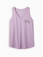 Plus Size Girlfriend Tank - Signature Jersey Beautiful Purple, LILAC, hi-res