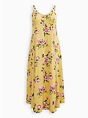Trapeze Maxi Dress - Challis Floral Yellow, FLORAL - YELLOW, hi-res