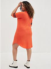 Favorite T-Shirt Varsity Dress - Super Soft Orange , ORANGE, alternate