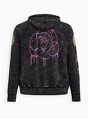 LoveSick Zip Hoodie - French Terry Rose Washed Grey, GREY, hi-res