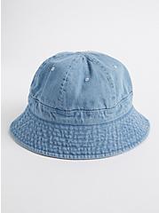 Bucket Hat - Denim Washed, BLUE, alternate