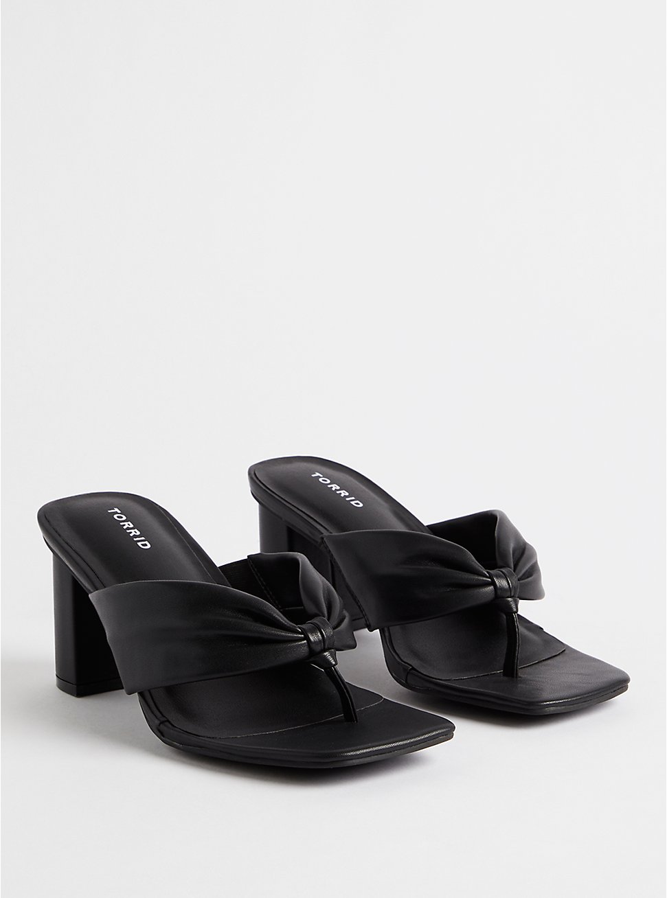 Thong Heel Sandal (WW), BLACK, hi-res