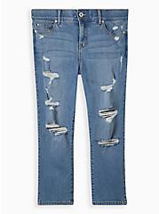 Plus Size Crop Bombshell Skinny Jean - Premium Stretch Eco Medium Wash, BRIDGEPORT, hi-res
