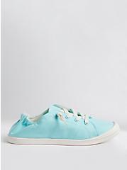 Canvas Ruched Sneaker - Blue (WW), BLUE, alternate