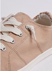 Plus Size Bailey Ruched Sneaker - Canvas Beige (WW), BEIGE, alternate
