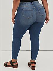 Plus Size Curvy Bombshell Skinny Jean - Premium Stretch Eco Medium Wash, HEARTTHROB, alternate