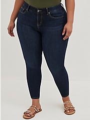 Curvy Bombshell Skinny Premium Stretch High-Rise Jean, CANARY WHARF, hi-res
