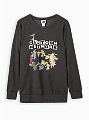 Sweatshirt - Cozy Fleece Cartoon Network Charcoal, CHARCOAL  GREY, hi-res