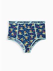 Star Wars High Waist Brief Panty - Cotton Grogu Blue, MULTI, hi-res