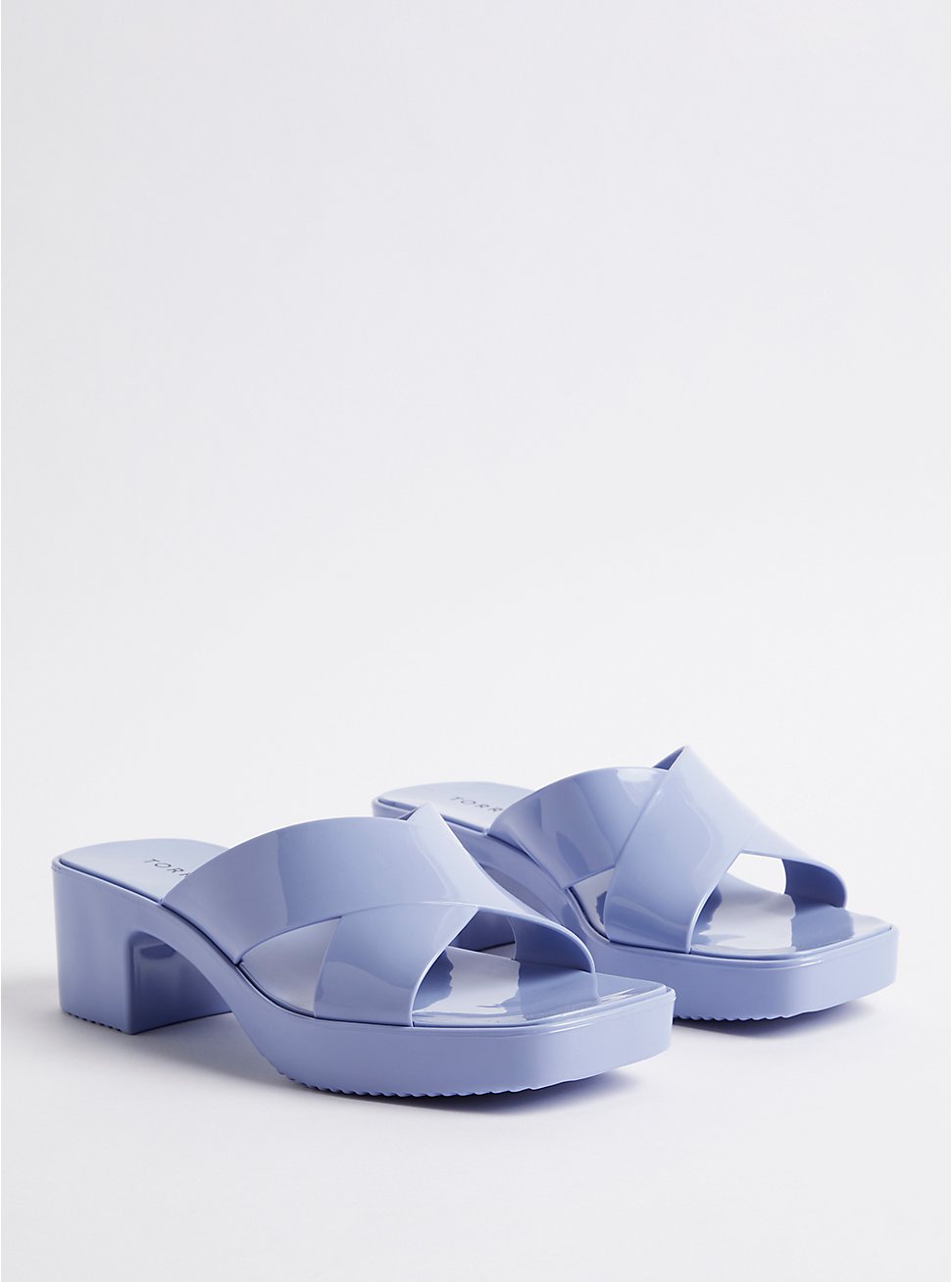 Jelly Criss Cross Heel Sandal (WW), BLUE, hi-res