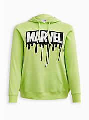 Plus Size Pullover Hoodie - Cozy Fleece Marvel Neon Green, NEON GREEN, hi-res