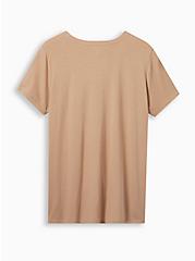 Plus Size Classic Crew Tee - Cotton Rolling Stones Taupe, TAUPE, alternate