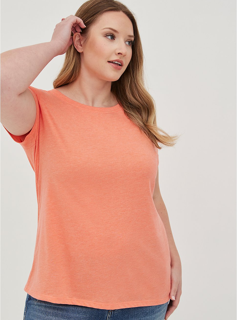 Everyday Tee - Signature Jersey Coral, LIVING CORAL, hi-res