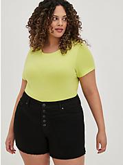 Plus Size Everyday Tee - Signature Jersey Lime, LIME PUNCH, hi-res