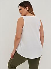 Plus Size Girlfriend Tank - Signature Jersey White, WHITE, alternate