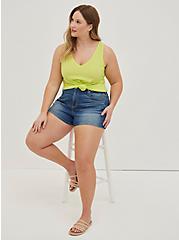 Plus Size Girlfriend Tank - Signature Jersey Lime, LIME PUNCH, hi-res
