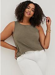 Everyday Tank - Signature Jersey Olive, DUSTY OLIVE, hi-res