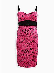 Betsey Johnson Convertible Dress - Ponte Tattoo Sketch Pink, TATTOO, hi-res