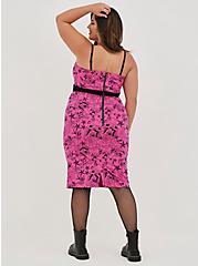 Plus Size Betsey Johnson Convertible Dress - Ponte Tattoo Sketch Pink, TATTOO, alternate