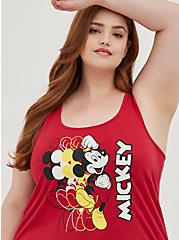 Plus Size Disney Mickey Mouse Active Tank - Cotton Red, RED, hi-res